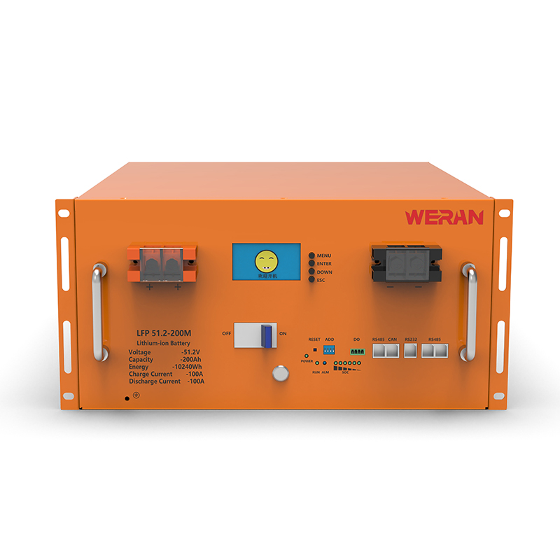 WERAN WRL-48200RO 51,2V 200Ah LiFePO4-rackbatteri (10,24kWh) – 8000 cykler, högström, modulär solcellslagring