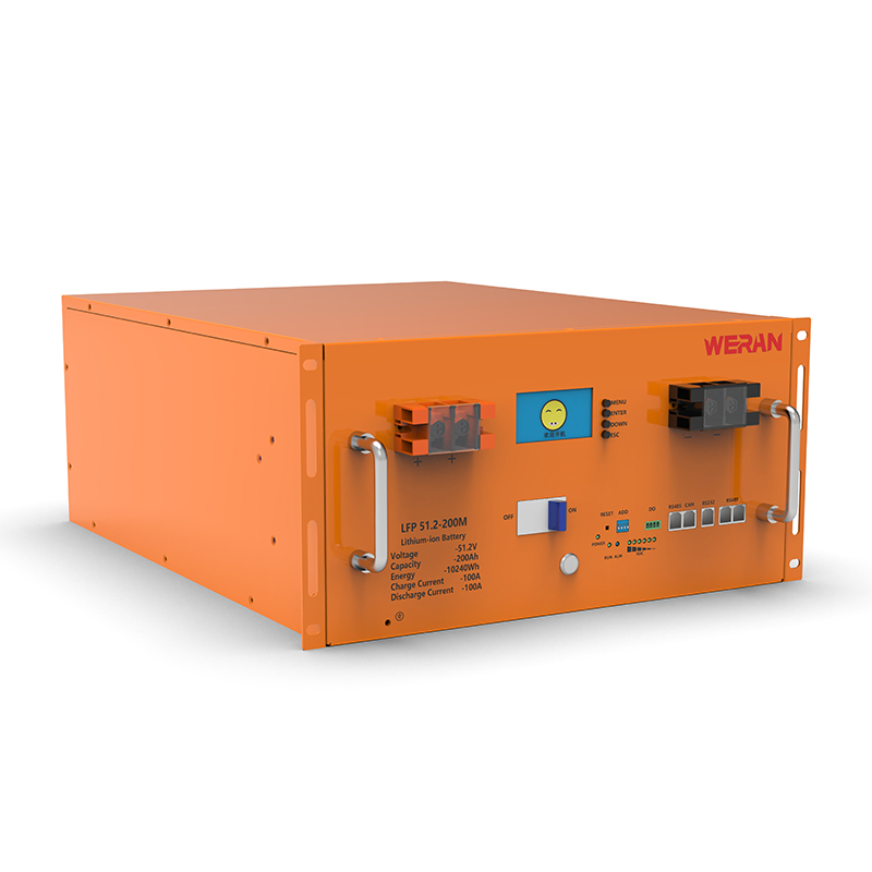 WERAN WRL-48200RO 51,2V 200Ah LiFePO4-rackbatteri (10,24kWh) – 8000 cykler, högström, modulär solcellslagring