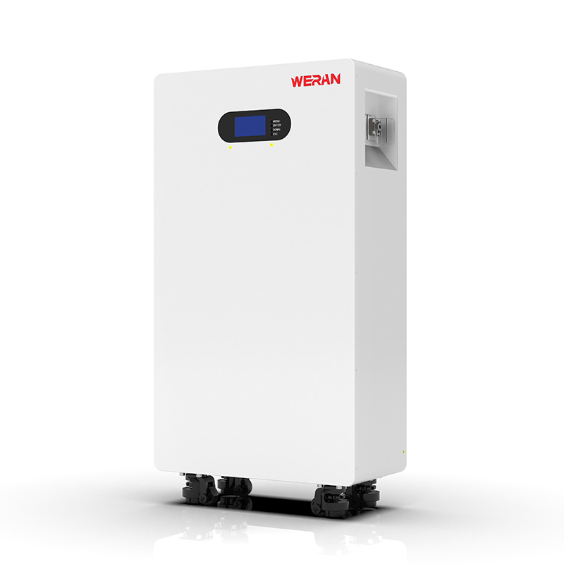 WERAN WRL-48200UW 51,2V 200Ah LiFePO4-batteri (10,24kWh) – IP65 hjul-/väggfäste, stapelbar 48V solcellslagring
