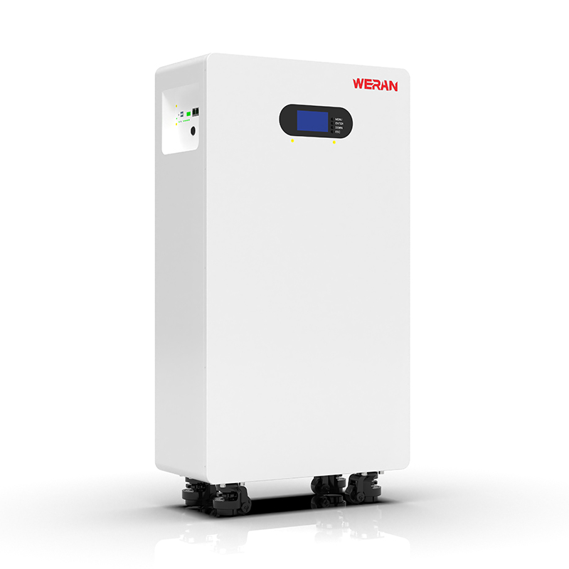 WERAN WRL-48200UW 51,2V 200Ah LiFePO4-batteri (10,24kWh) – IP65 hjul-/väggfäste, stapelbar 48V solcellslagring