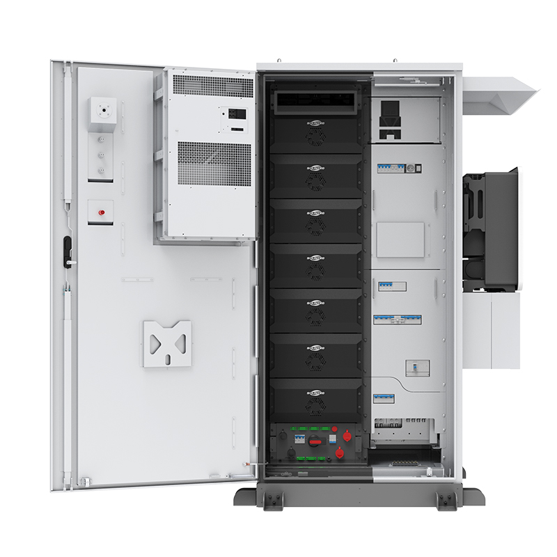WERAN PTH 25-50kW 64,3-112,5kWh allt-i-ett C&I energilagringsskåp – integrerat solcellslagringssystem med hybridväxelriktare