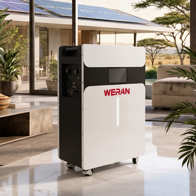 WERAN 51.2V 314Ah 16kWh Rulltyp LiFePO4 batteripaket för energilagring i hemmet